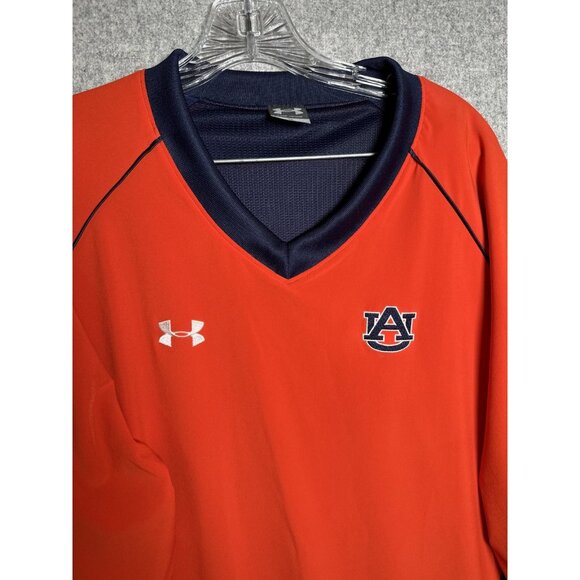 UNDER ARMOUR Auburn Tigers Mens XL Windbreaker V Neck Pullover War Eagle - Picture 5 of 16